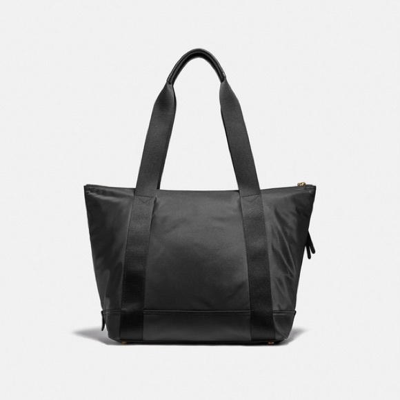 Coach Cargo Tote With Vintage Rose Print Interior - Picture 5 of 6